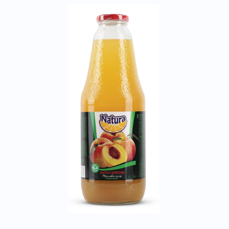 Natura Peach nectar (Glass) 1L