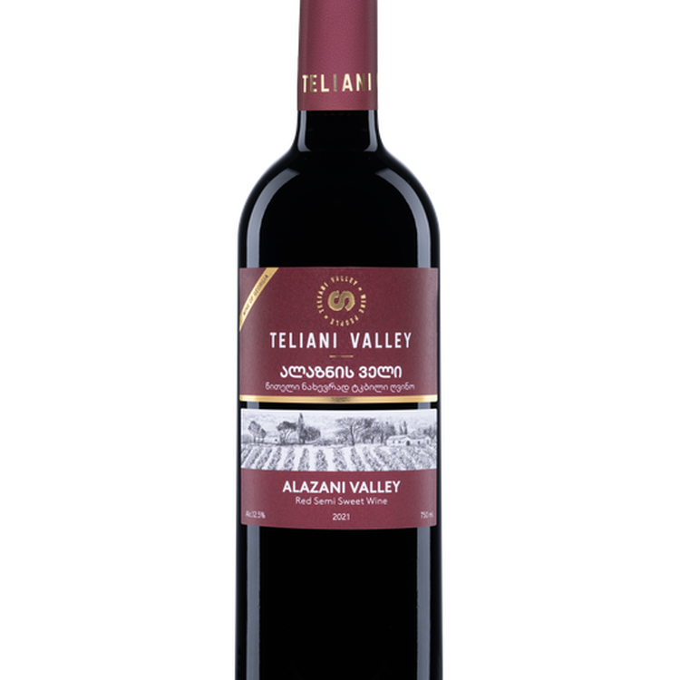 Alazani Valley red medium sweet wine